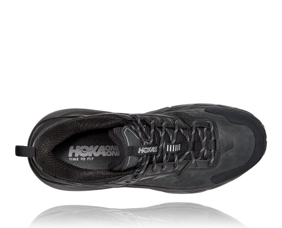 Zapatillas Trail Hoka One One Hombre - Kaha Bajas Gore-Tex - Negras - EQW709813